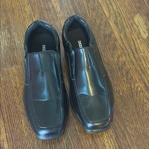 Deer Stags Boys Black Slip-On Shoes